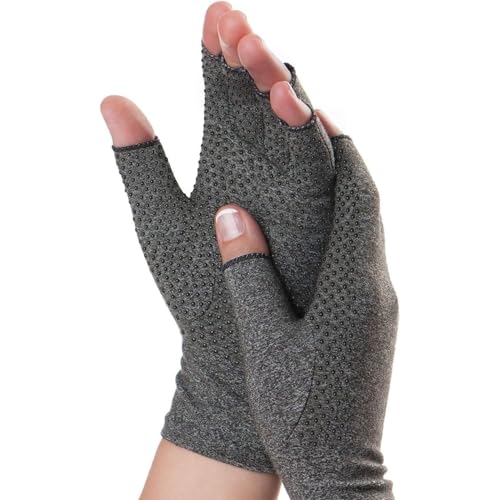 Dr. Frederick's Original Arthritis Compression Gloves for Women & Men - Doctor-Developed Fingerless Hand Support for Arthr...
