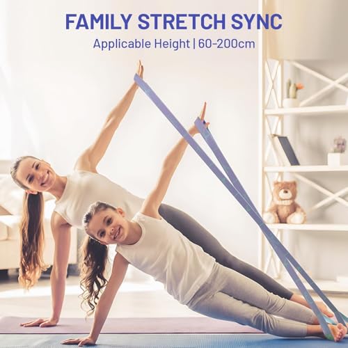 Slim Panda Stretch Strap, Multi-Loop for Physical Therapy,Elastic Yoga Stretching Strap for Dance,Yoga, Pilates & Gymnasti...