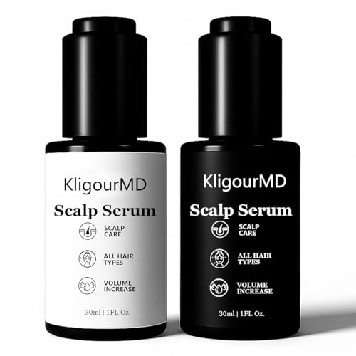 Hair Serum Bundle – Thinning Hair Treatment with Plant-Based Actives, Prevention & Treatment Scalp Serum Bundle for Men & ...