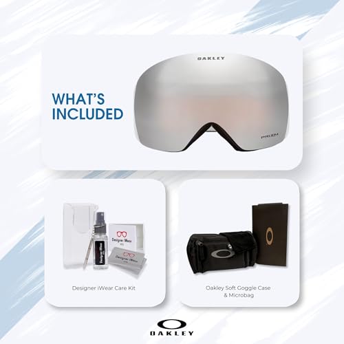 OAKLEY Flight Deck MEDIUM/LARGE Ski Goggles For Men For Women OO7050, OO7064 + Care Kit
