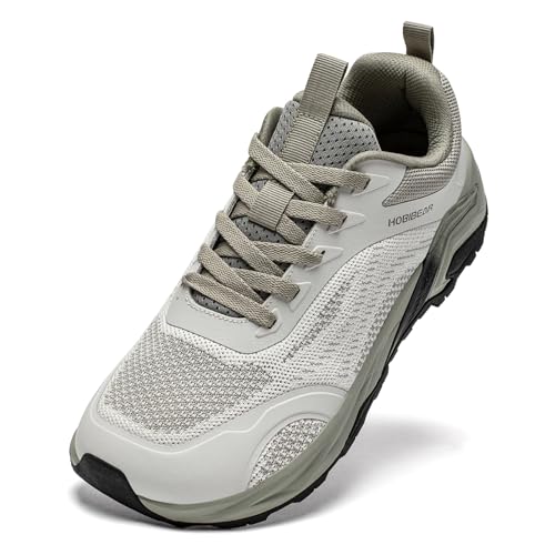 HOBIBEAR Men’s Running Shoes Wide Toe Box Zero Drop Sneakers Lightweight Breathable