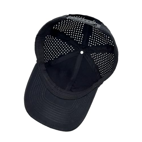 LIRUHOXA Quick Dry Trucker Hat for Men & Women, Laser Cut Mesh Baseball Cap for Outdoor Sports, Running, Workouts