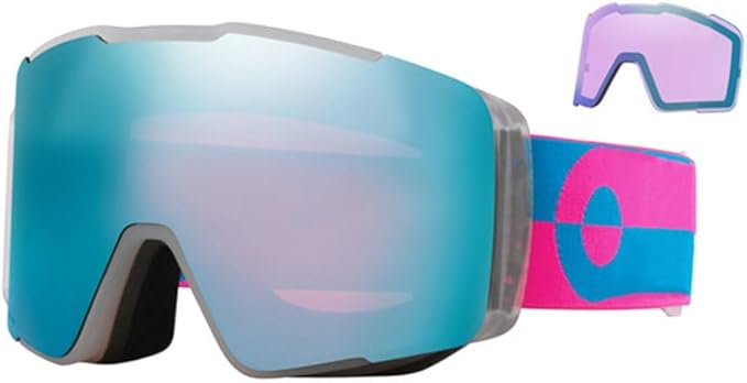PRSTNN Fashionable men's and women's ski goggles with magnetic double lenses, high-definition anti-fog goggles