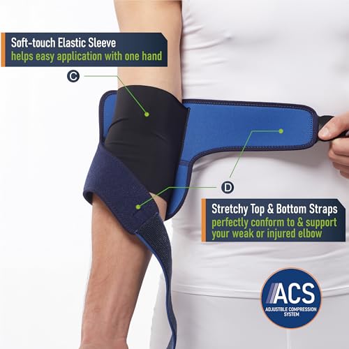 Comforband Adjustable Elbow Brace – Targeted Support for Tennis Elbow, Golfer's Elbow, Tendonitis, Arthritis, Bursitis, S...