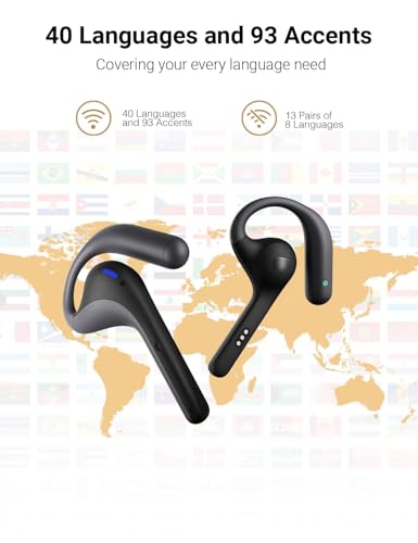 Timekettle W4 Pro AI Interpreter Earbuds, Real-Time Bidirectional Voice Translation,40+ Languages, Video and Call Translat...