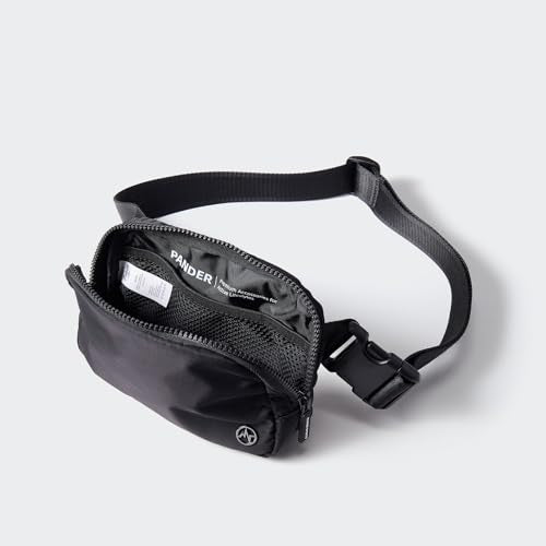 Pander Two Way Zipper Fanny Pack Nylon Everywhere Belt Bag for Women, Water Repellent Waist Packs, Crossbody Bags with Adj...