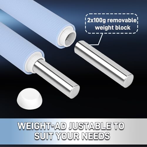 Weighted Cordless Jump Rope for Adults, Adjustable Length Ropes Ropeless Jump Rope for Beach Body Cordless Jumping Rope Wi...