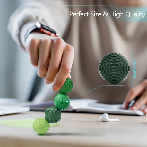 luckdoor Silicone Magnetic Balls Fidget Toys for Adults & Teens,4PCS Stress Relief Sensory Toys for Autism ADHD Anxiety,Fu...