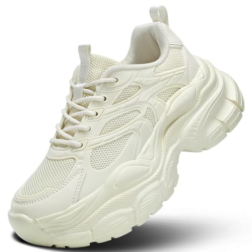 Kundork Womems Walking Shoes Running Tennis Fashion Sneakers Athletic Gym Workout Comfortable Breathable Lightweight