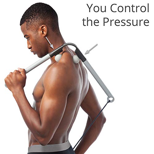 Body Back AccuMassage - Dual Pressure Point Massage Tool & Massage Hammer - 2 in 1 Design - Shiatsu Neck Massager Tool, Go...