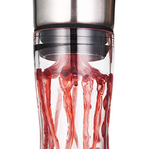 Wine Decanter Built-in Aerator Pourer, Wine Carafe, Red Wine Decanter,100% Lead-free Crystal Glass, Wine Hand-held Aerato...