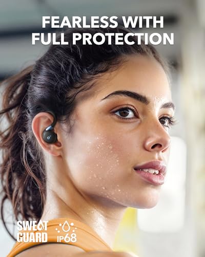 Soundcore Sport X20 by Anker, True-Wireless Workout Earbuds, Rotatable and Extendable Ear Hooks, Noise Cancelling, Deep Ba...