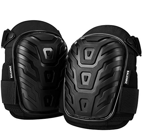 BALENNZ Professional Knee Pads for Work - Heavy Duty Foam Padding Gel Construction Knee Pads with Strong Double Straps – C...