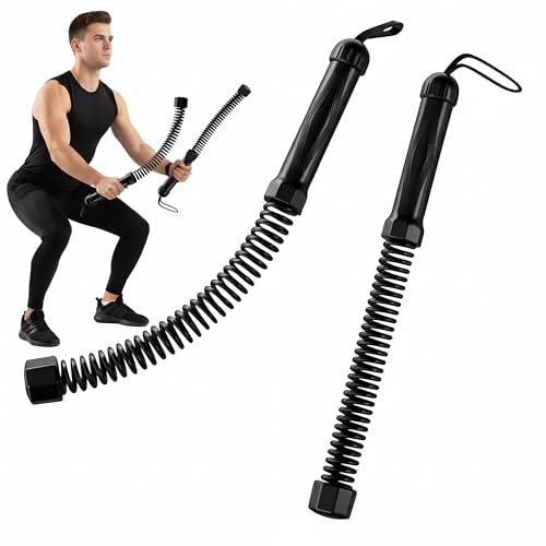 2PCS Weighted Ropeless Battle Ropes, 3.5 lbs in total, Heavy Duty Workout Rope for Home Gym with Training Poster, Portable...