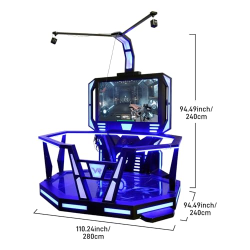 VR Omni-Directional Treadmill Platform System - Commercial Arena with 200+ Games, Remote Updates & Multiplayer Support, Al...