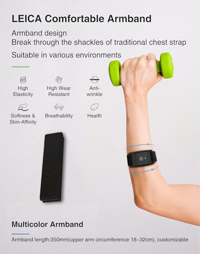 Heart Rate Monitor Armband HRM CHILEAF Heart Rate Sensor HR Sensor IP67 ANT+ Bluetooth 60H Long Battery Life Compatiable f...