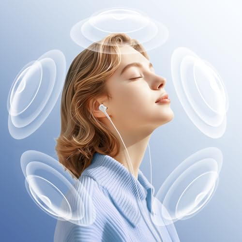 Jogteg Earbuds Headphones with Microphone Pack of 5, Noise Isolating Wired Earbuds, Earphones with Powerful Heavy Bass Ste...