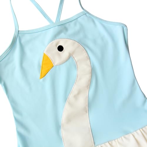 Girls Kids Bathing Suits Polka Dot Simplified/Long Sleeve Daisy Beach Sport 1-Piece Swimsuit(FBA)