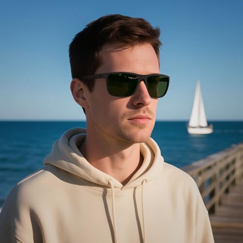 STORYCOAST Polarized Sunglasses for Men Women Classic Square Sports Fishing Running Golf Sun Glasses UV Protection