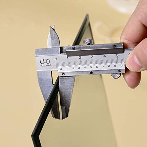 EFAILY Folding Travel Mirror, PU Portable Adjustable Rectangular Ultrathin Mirror, for Travel, Camping,Home(6.4W  5.3L)