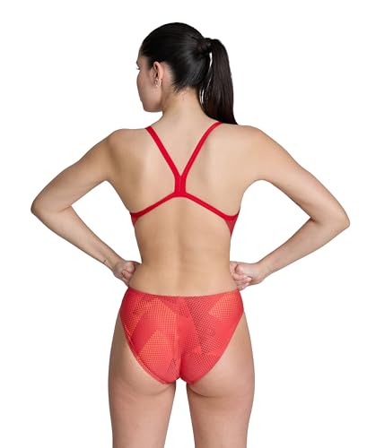 Arena Women's Performance Halftone Team Print Challenge Back Ladies Bathing Swimsuit