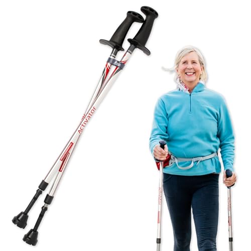 Urban Poling ACTIVATOR® Walking Poles for Balance and Rehabilitation – 1 Pair – Ergonomic CoreGrip™ Handles – Adjustable, ...
