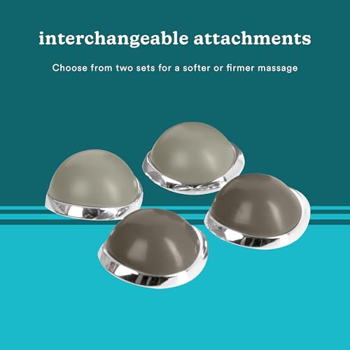 Homedics Percussion Action Massager with Heat | Adjustable Intensity, Dual Pivoting Heads | 2 Sets Interchangeable Nodes, ...