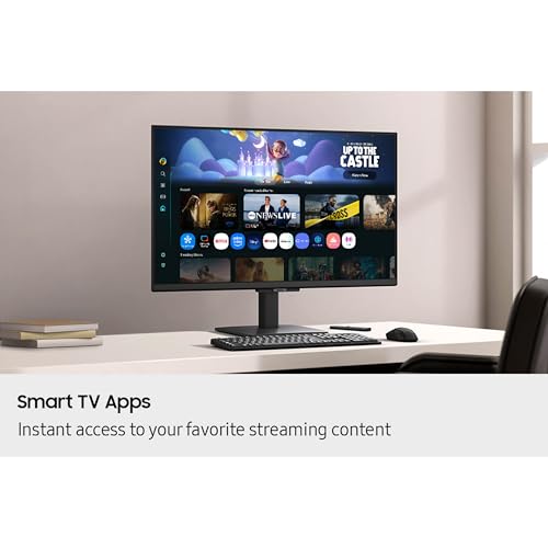 Samsung 27-Inch M5 (M50F) Series FHD Smart Monitor with Streaming TV, Speakers, HDR10, Gaming Hub, Multiple Ports, Workout...