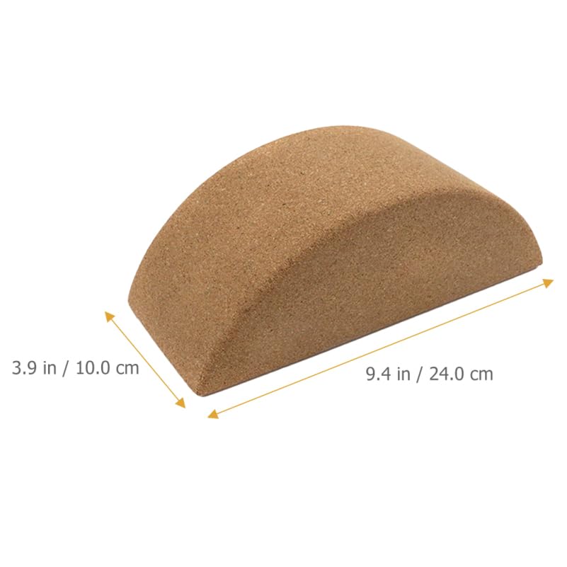 VOSAREA Cork Yoga Block - High Density Natural Support for Pilates, Hot Yoga & Meditation - Non Slip Pilates Bricks for Ba...