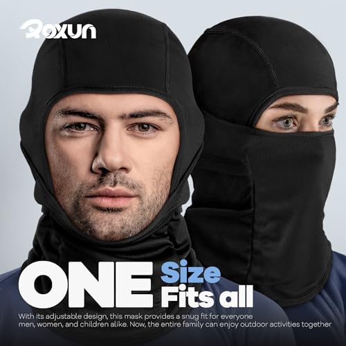 ROXUN Ski Mask Balaclava Shiesty, Motorcycle Winter Windproof Warmth UV Protector for Men/Women