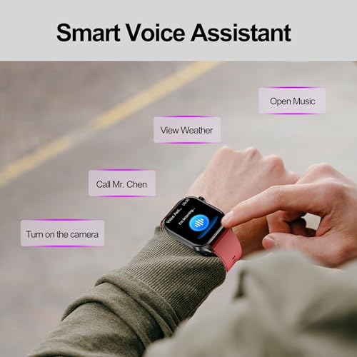 Smart Watch for Men Women, 2.04" AMOLED Color Screen, 24/7 Heart Rate, Blood Oxygen, Blood Pressure, Sleep and Stress Heal...