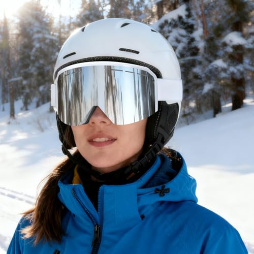 MXJ Gear Ski Goggles Over Glasses,YH359 Snowboard Goggles,Anti-Fog UV400 Protection Snow Goggles for Adult