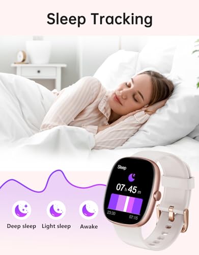 HUAKUA Smart Watches for Women Men Compatible with iPhone/Android Phones Answer/Make Calls, 1,85" HD Fitness Tracker with ...