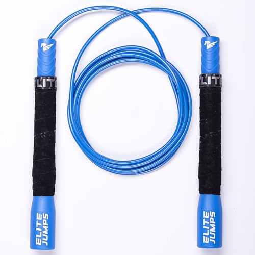 Fit Plus Pro Freestyle PVC Jump Rope for Tricks - Long Handles with Non-Slip Grip Tape - Adult Jump Ropes for Fitness