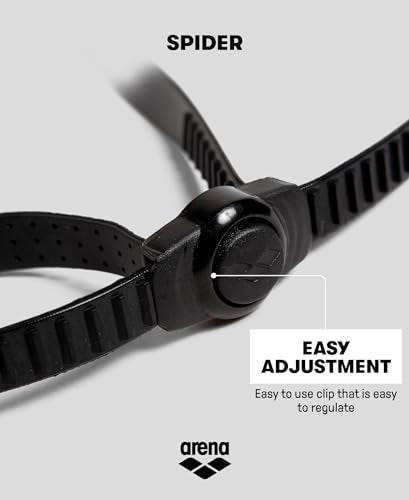 ARENA Unisex Adult Spider Swimming Goggles for Beginners Men and Women Fitness Swimming Anti Fog Non-Mirror Lens No Leak Seal