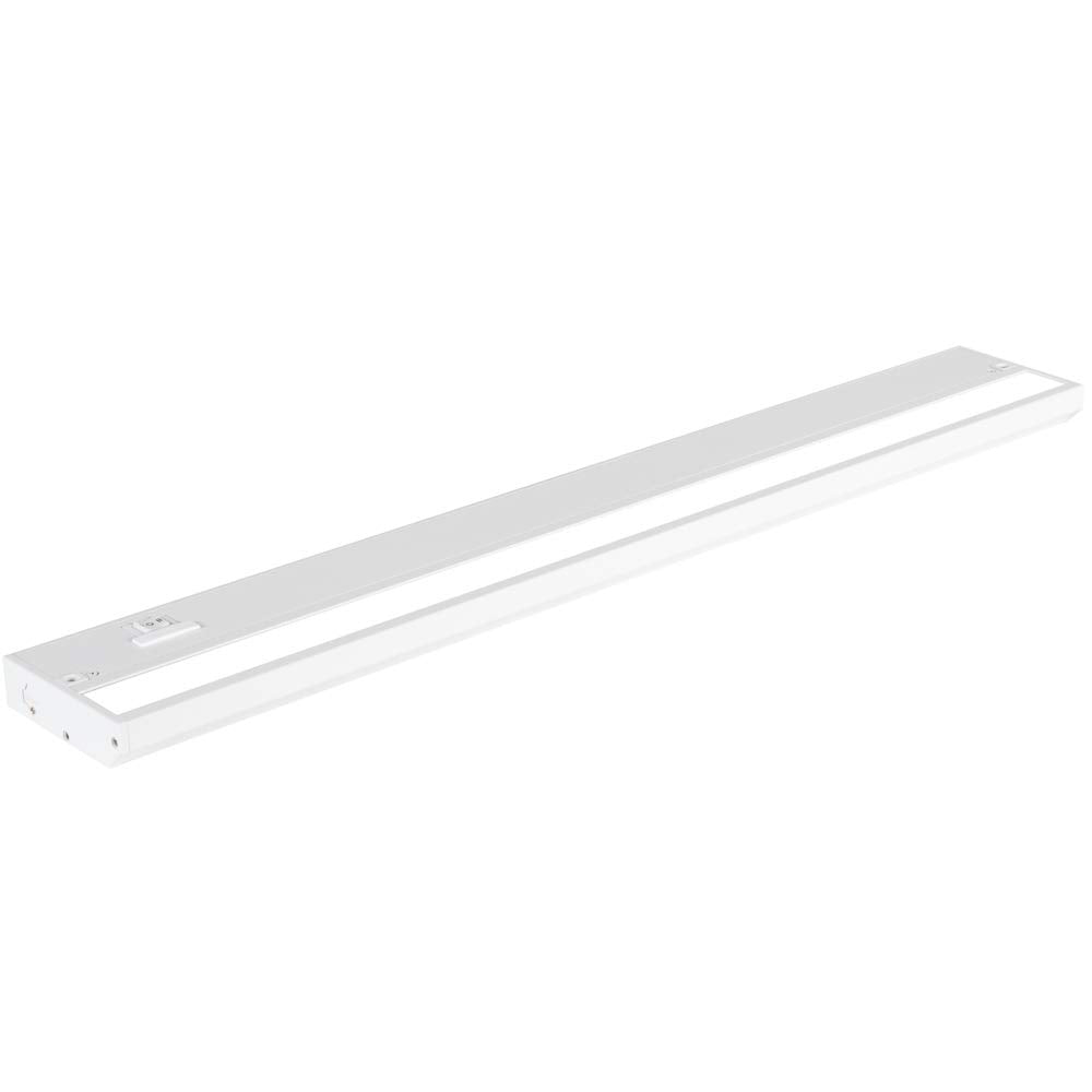 NSL LED Under Cabinet Lighting, Dimmable, 3 Color Temperatures, 24 Inch, White Finish, Model LTSPRO-24-WH