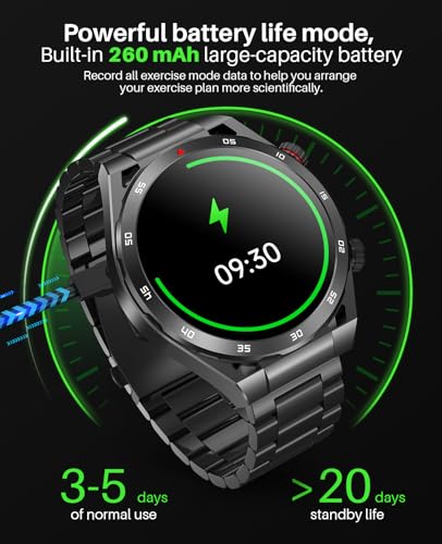 EarlySincere Smart Watches for Men with Blood Pressure, 1.39" HD Fitness Watch, Smartwatches with Heart Rate Blood Oxygen ...