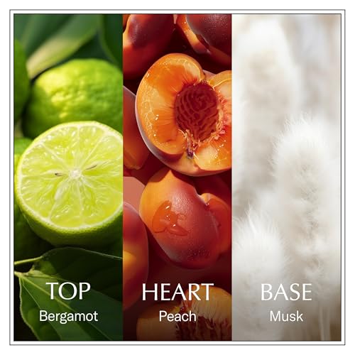 Chanson Peach Hair & Body Mist for Women 2.5 fl oz (Pack of 1), Notes of Bergamot, Peach, and Musk, Women's Fragrance, Long Lasting, Everyday Fragrance, Travel Size