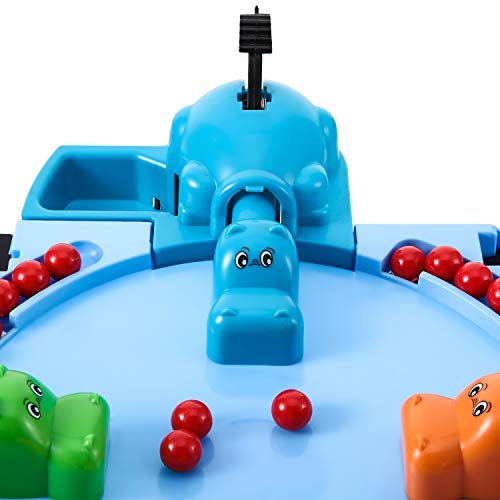 Gejoy 63 Pieces Game Replacement Marbles 3 Set Game Replacement Balls Compatible with Hungry Hippos, 57 Red and 6 Yellow B...