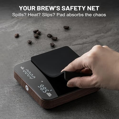 KitchenTour CaféMetric Coffee Scale with Timer 0.1g/2000g - Precision Small Scale for Espresso & Pour Over - Mini Scale wi...