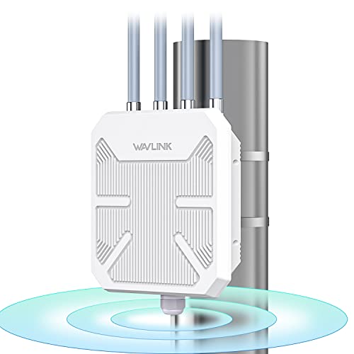 WAVLINK AX1800 Outdoor WiFi 6 Extender, IP67 Weatherproof Outdoor Access Point, High Power Long Range WiFi Extender Signal...