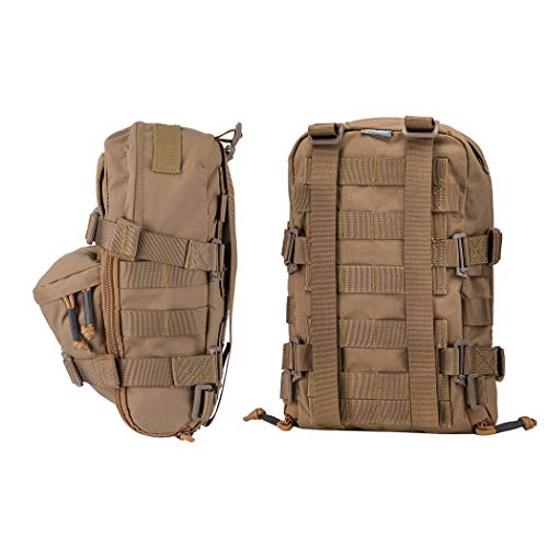 IDOGEAR Mini Tactical MOLLE Hydration Pack Water Reservoir Bag Outdoor Water Bladder Carrier Pack for Tactical Vest Backpack