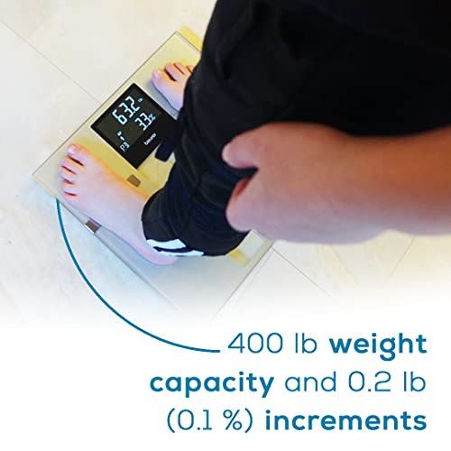 Beurer BF70 Body Fat Scale, Weight, Water & More, Smart Digital Scale for Full Body Analysis, BMI & Calorie Display, App S...
