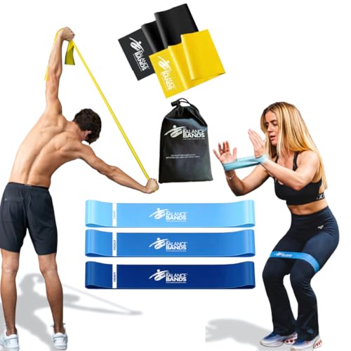 Full Body Resistance Bands for Home Workouts & Strength Training – Loop & Stretch Bands for Muscle, Mobility, Rehab & Trav...