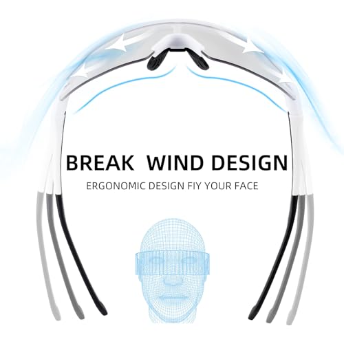 ROCKBROS Photochromic Sports Sunglasses for Men Women Cycling UV Protection