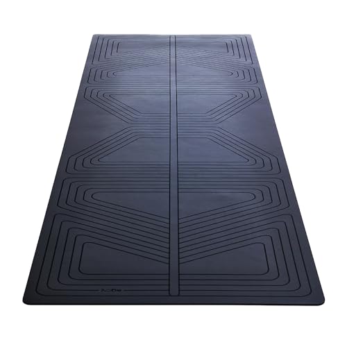 agoy PRO+ WARRIOR - Premium Non-Slip Yoga Mat – Eco-Conscious Design - PU Mat With Wet/Dry Grip+ - Focus Alignment - Laze...