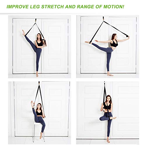 UBING Leg Stretcher, Door Flexibility Trainer, Over The Door Strech Strap for Flexibility, Splits Trainer for Dance Ballet...