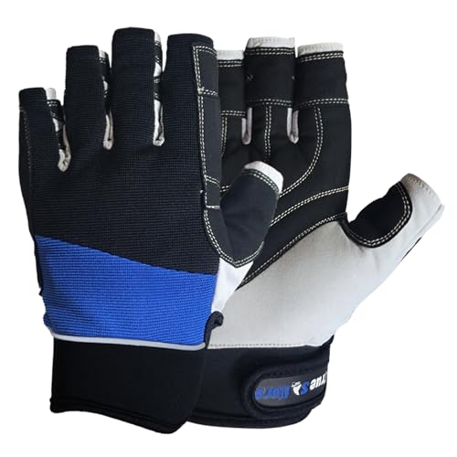 MRX Sailing Gloves for Men & Women 3/4 Finger Grip Great for Sailing, Yachting, Paddling, Kayaking, Fishing, Dinghying Wat...