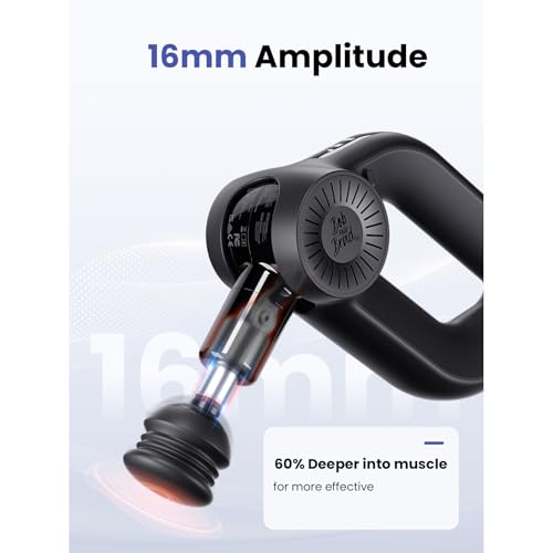 BOB AND BRAD D6 Pro Massage Gun Deep Tissue Percussion with 16mm Amplitude 85lbs Stall Force, FSA Eligible & HSA Approved ...