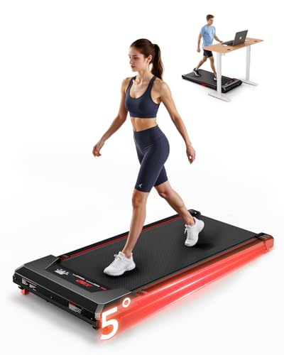 Walking Pad with Incline,XBD Under Desk Treadmill for Home Small Office,2.5HP Low Noise Portable Treadmill with 330 Lbs Ca...